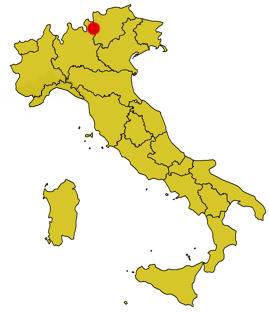 מפת איטליה ומיקום הטלביו